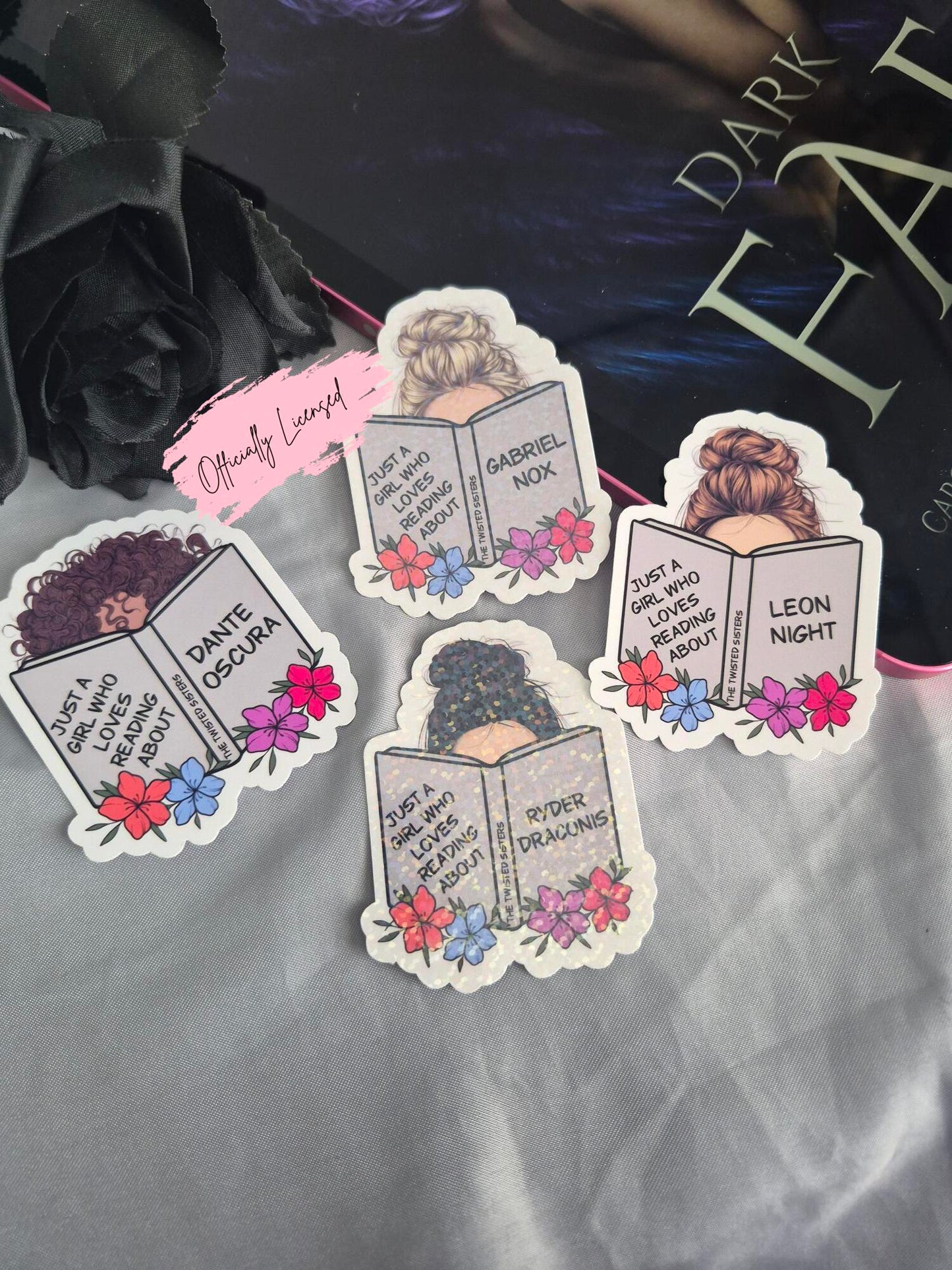 Just a Girl Who Loves Reading About The Ruthless Boys Men Stickers