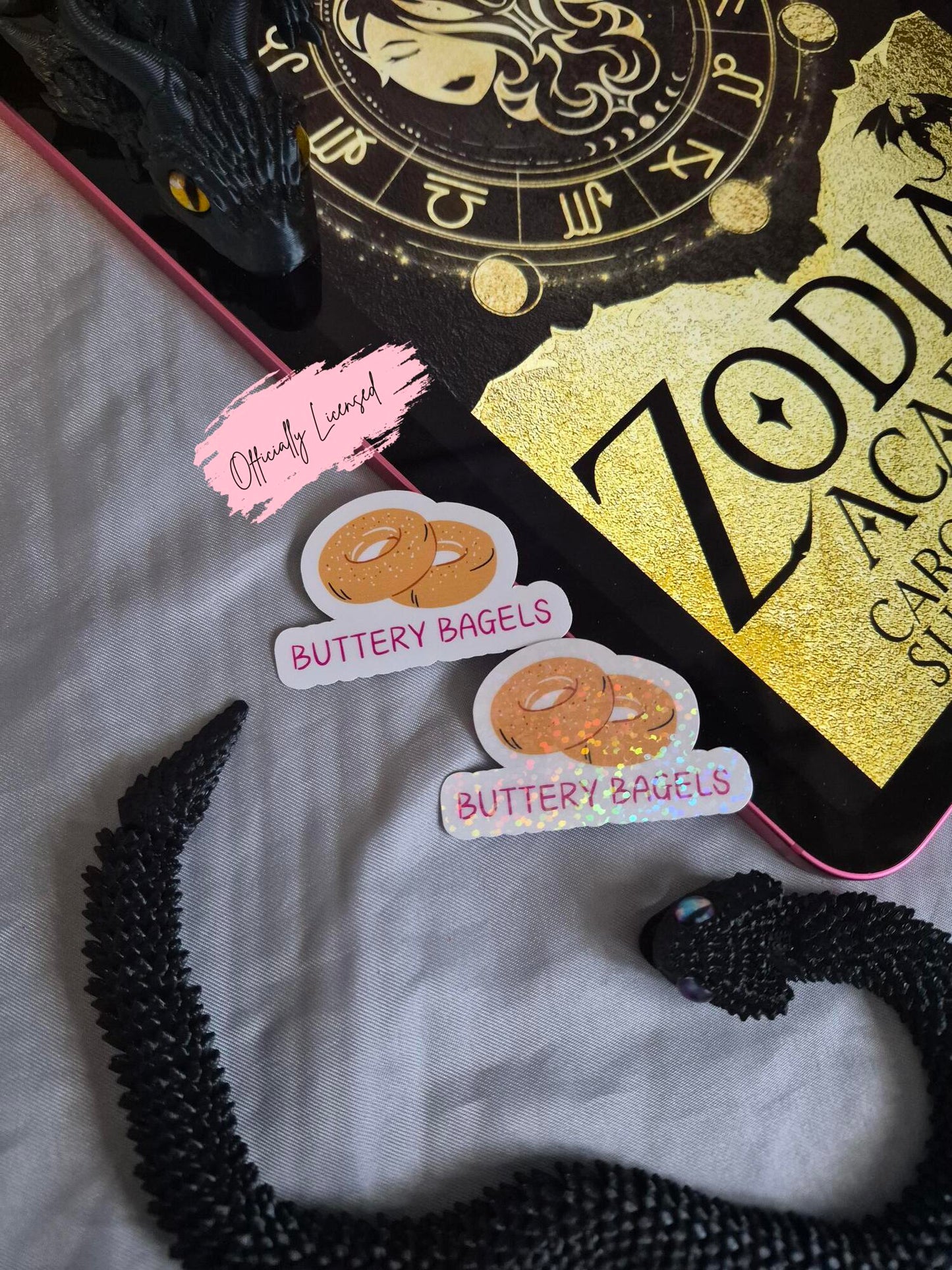 Zodiac Academy - Buttery Bagels Sticker image 0