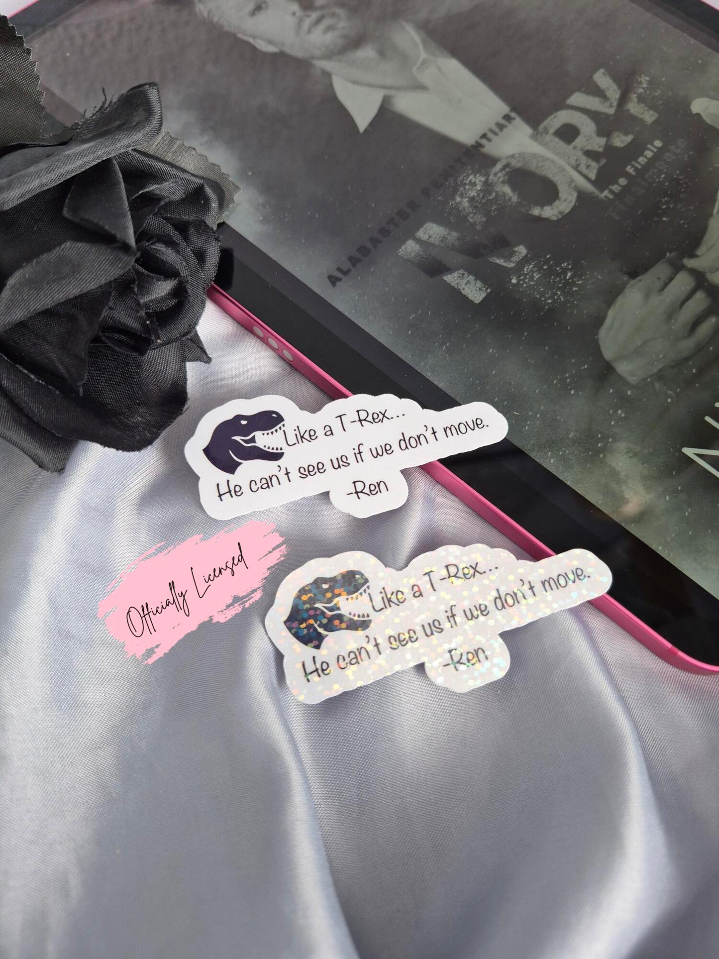 Ivory - Like A T-Rex Quote Sticker image 0