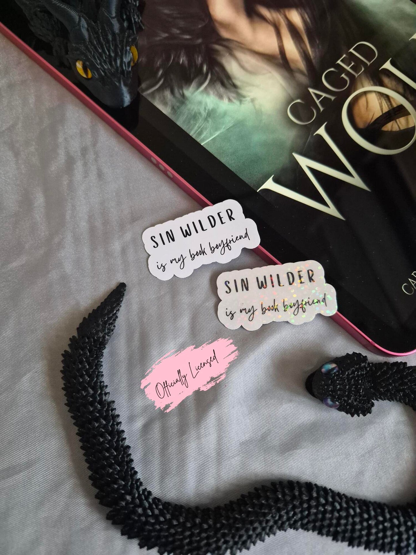 Darkmore Penitentiary - Sin Wilder Is My Book Boyfriend Sticker image 0