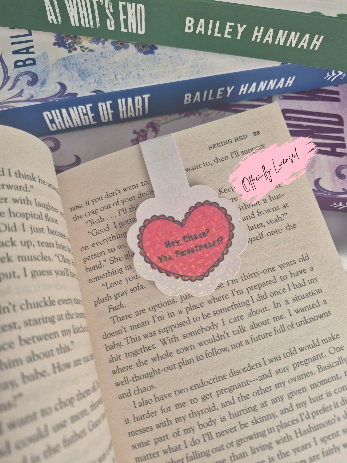 Seeing Red - Hey, Chase Magnetic Bookmark image 0