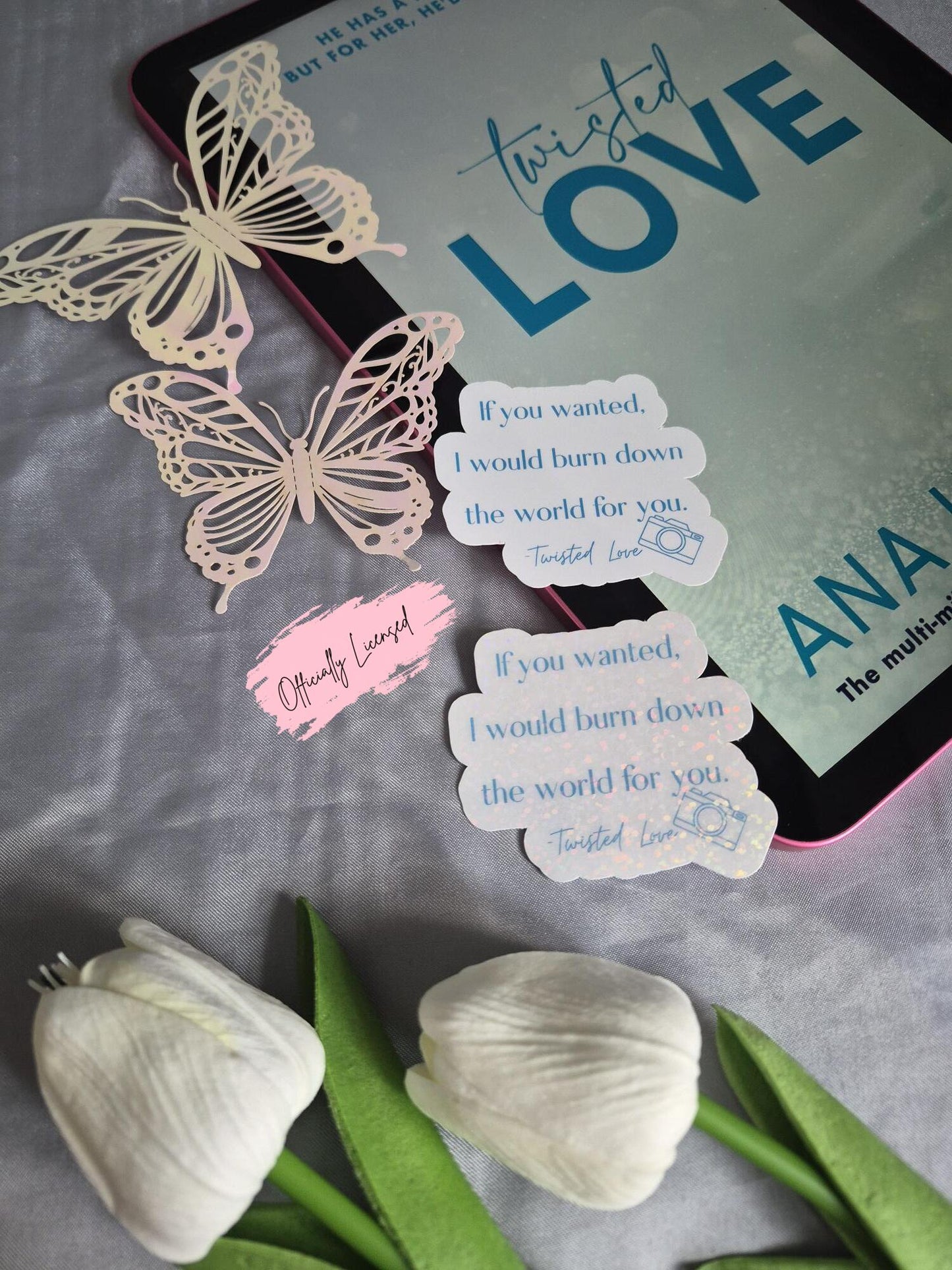 ANA HUANG™ Officially Licensed Merch - Twisted Love Quote Sticker image 0