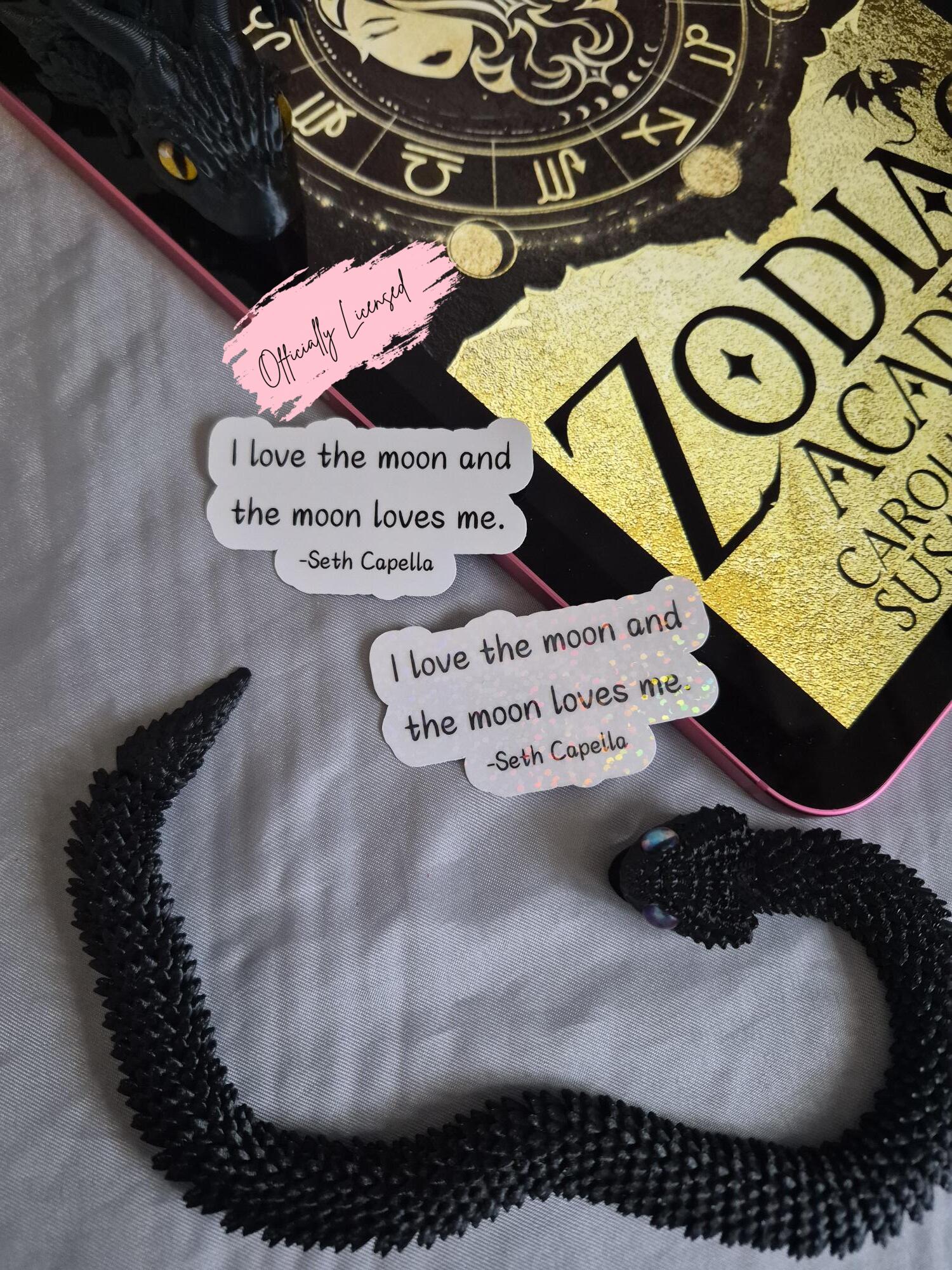 Zodiac Academy - I Love The Moon Sticker image 0