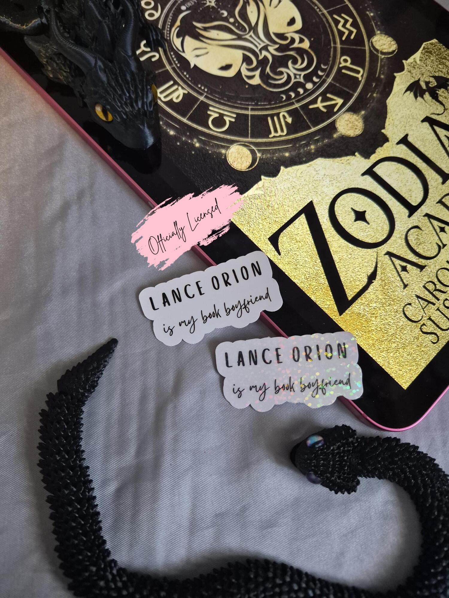 Zodiac Academy - Lance Orion Is My Book Boyfriend Sticker image 0