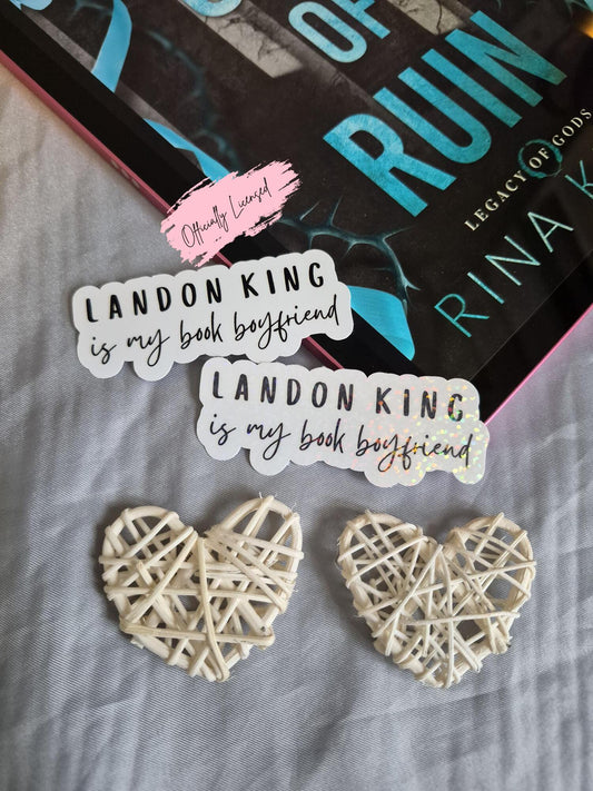 God Of Ruin - Landon King Is My Book Boyfriend Sticker image 0