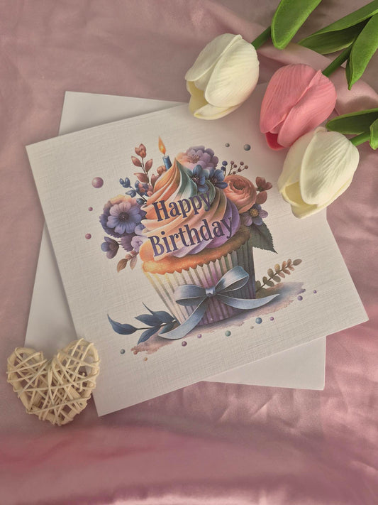 Cupcake Happy Birthday Card image 0