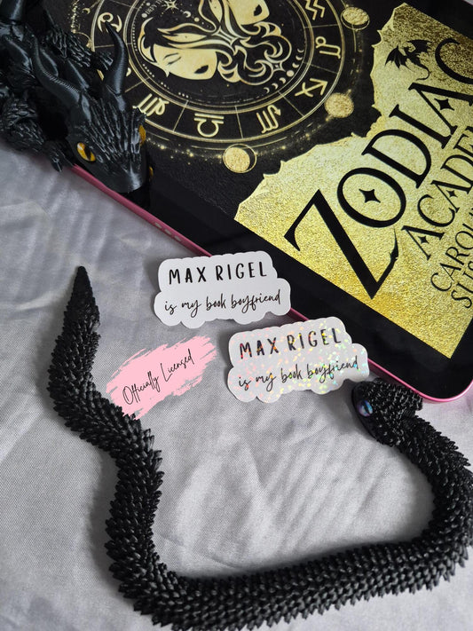 Zodiac Academy - Max Rigel Is My Book Boyfriend Sticker image 0