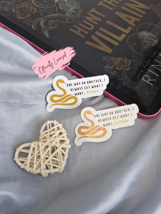 Hunt The Villain - One Way Quote Sticker