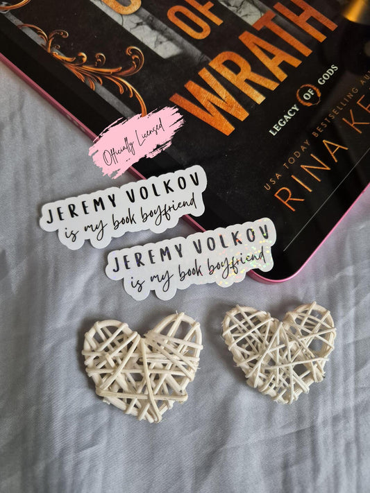God Of Wrath - Jeremy Volkov Is My Book Boyfriend Sticker image 0