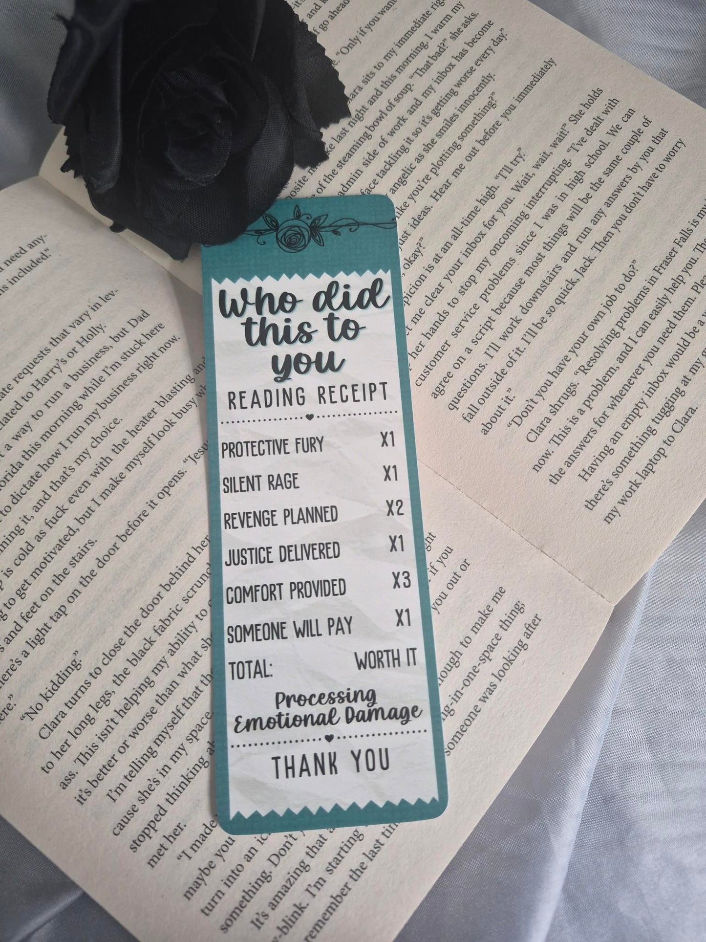 Who Did This To You Receipt Bookmark