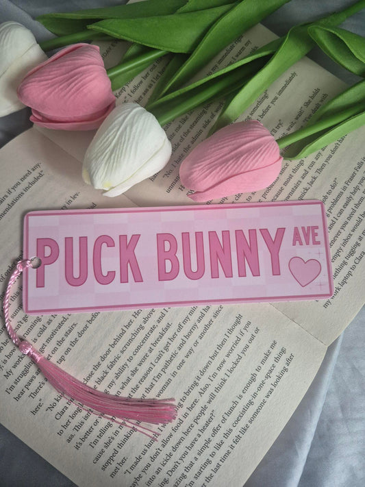 Puck Bunny Ave Bookmark