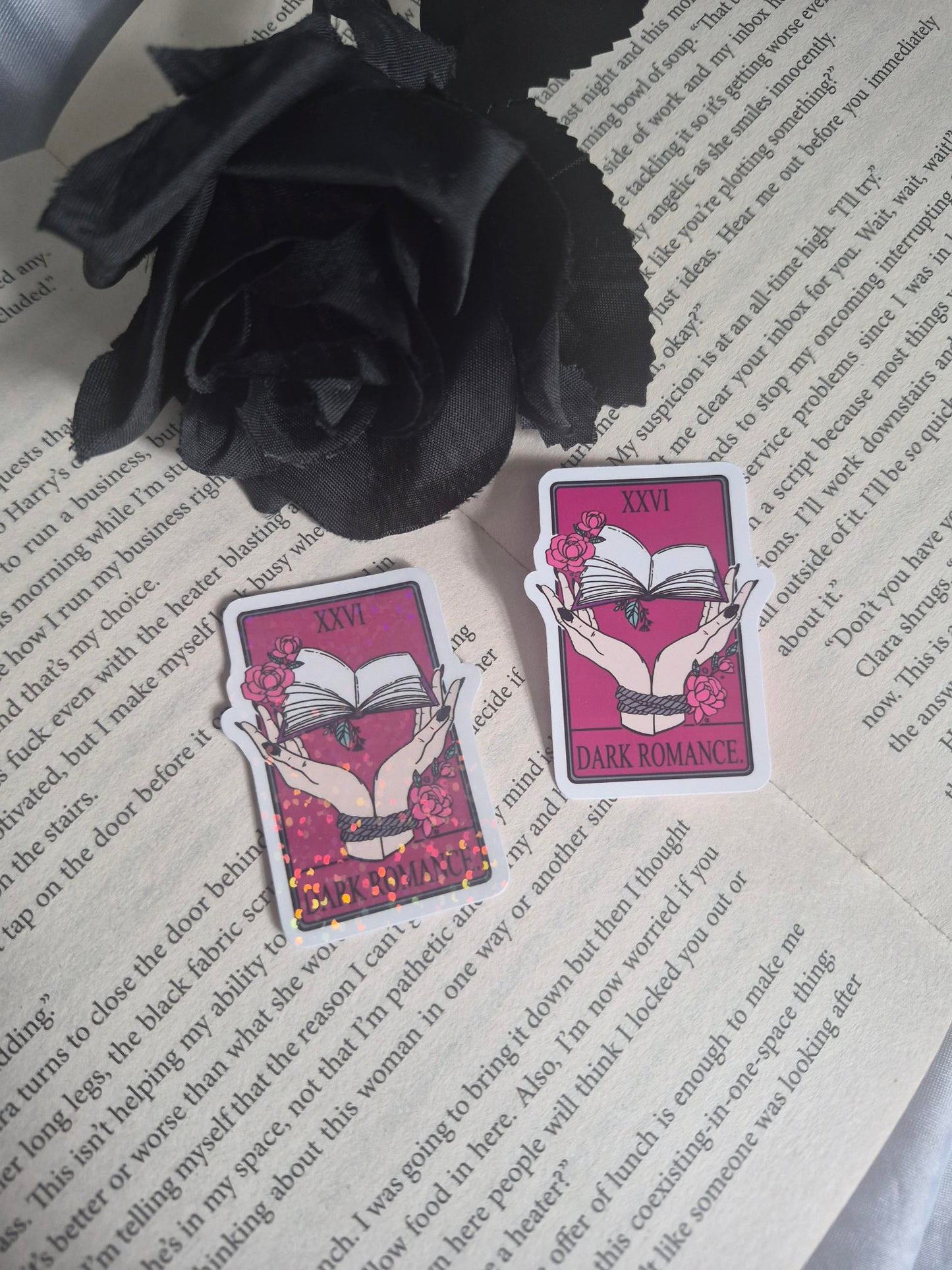 Dark Romance Tarot Card Sticker