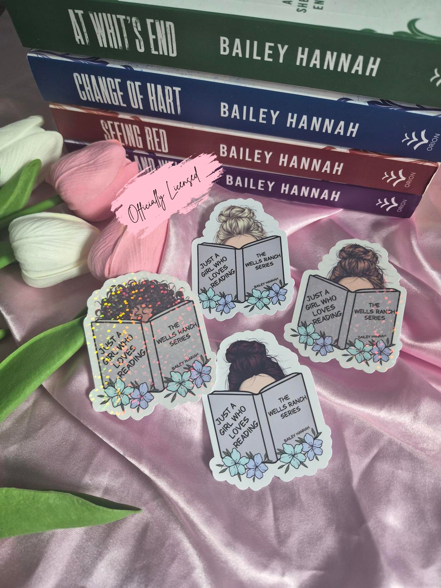 Just a Girl Who Loves Reading The Wells Ranch Series Sticker