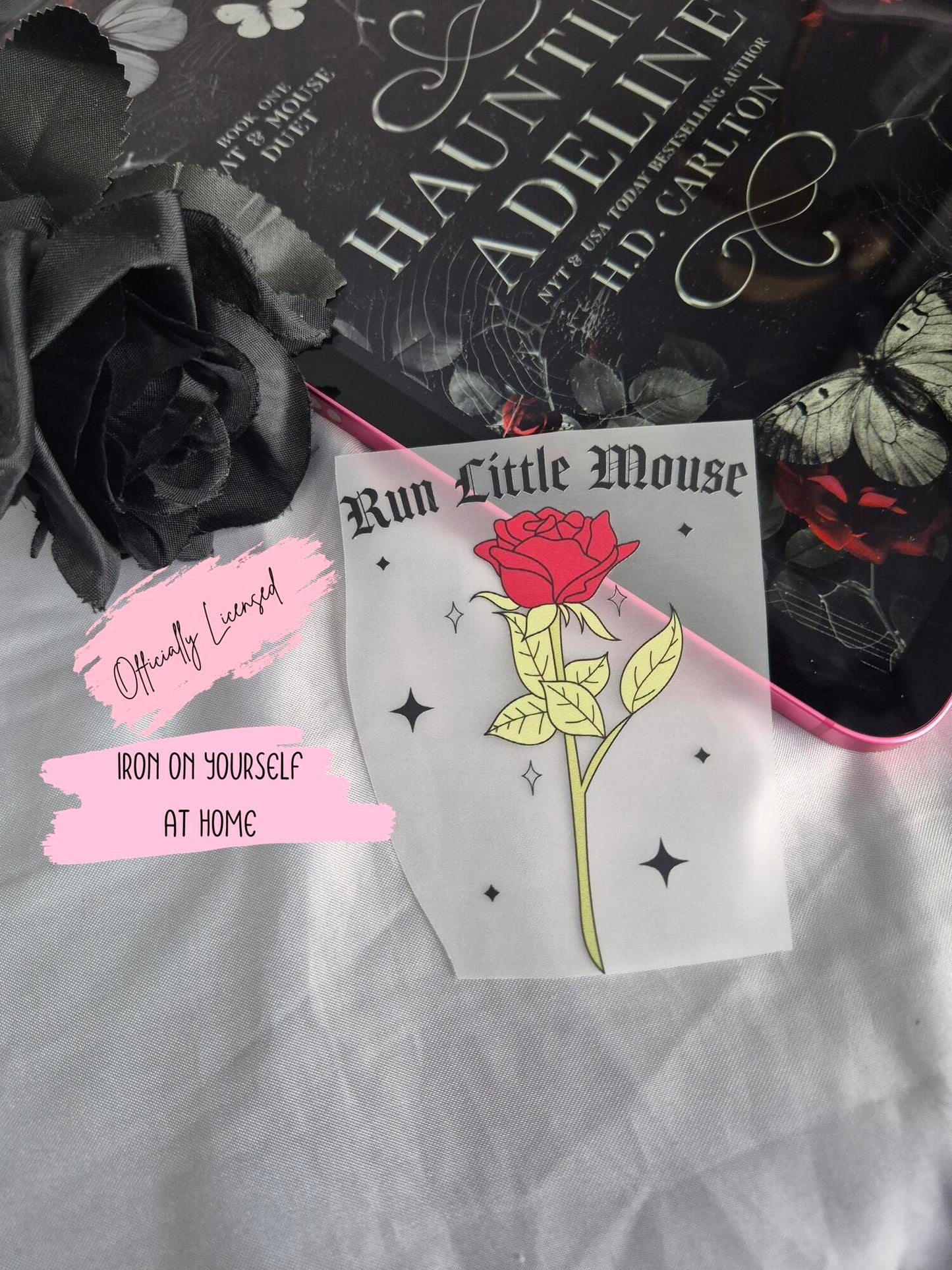 Run Little Mouse DTF Iron On Print - Pocket Size