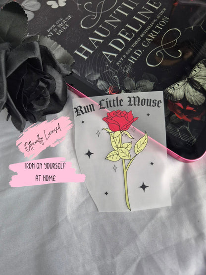 Run Little Mouse DTF Iron On Print - Pocket Size