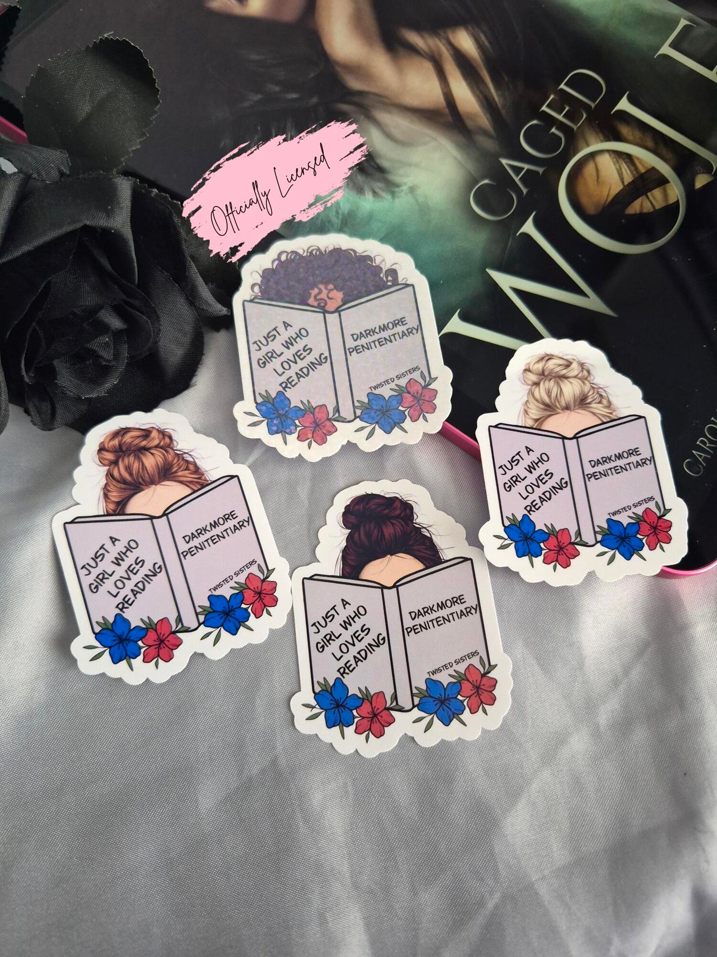 Just a Girl Who Loved Reading Darkmore Penitentiary Sticker