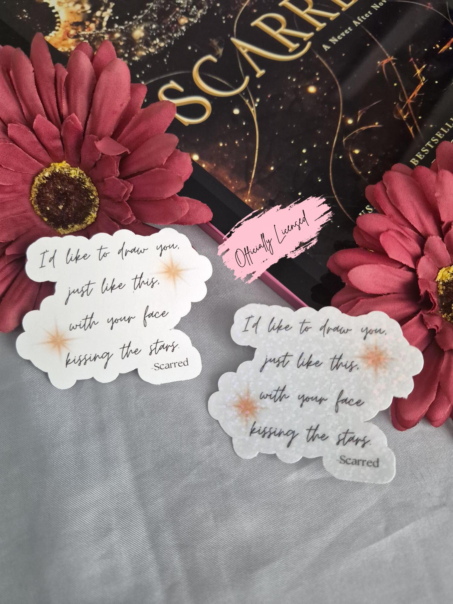 Scarred - Quote Sticker image 0