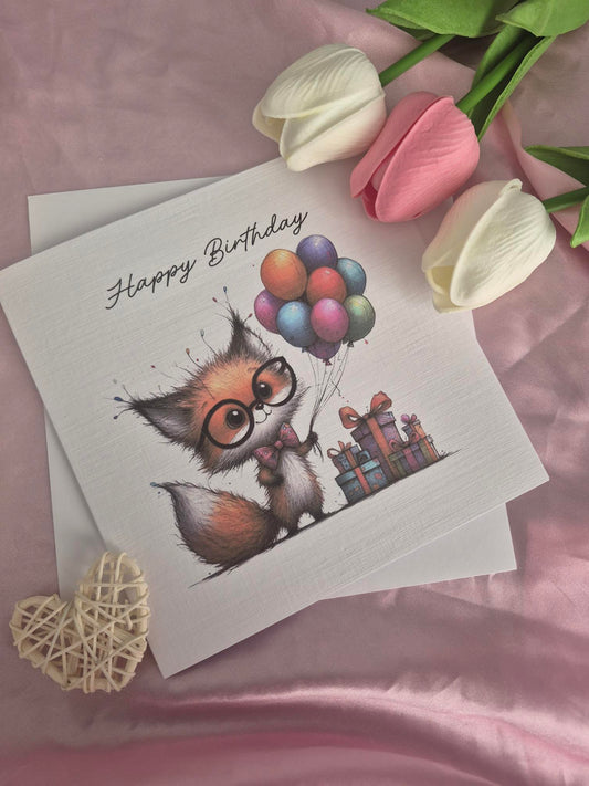 Happy Birthday Fox Card image 0