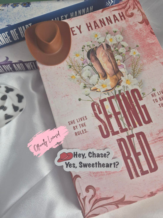 Seeing Red - Hey, Chase Sticker image 0