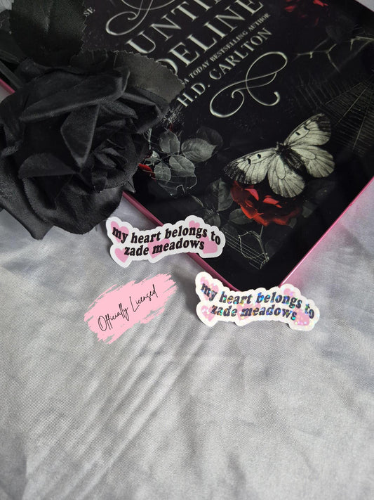Haunting Adeline - My Heart Belongs To Zade Meadows Sticker image 0