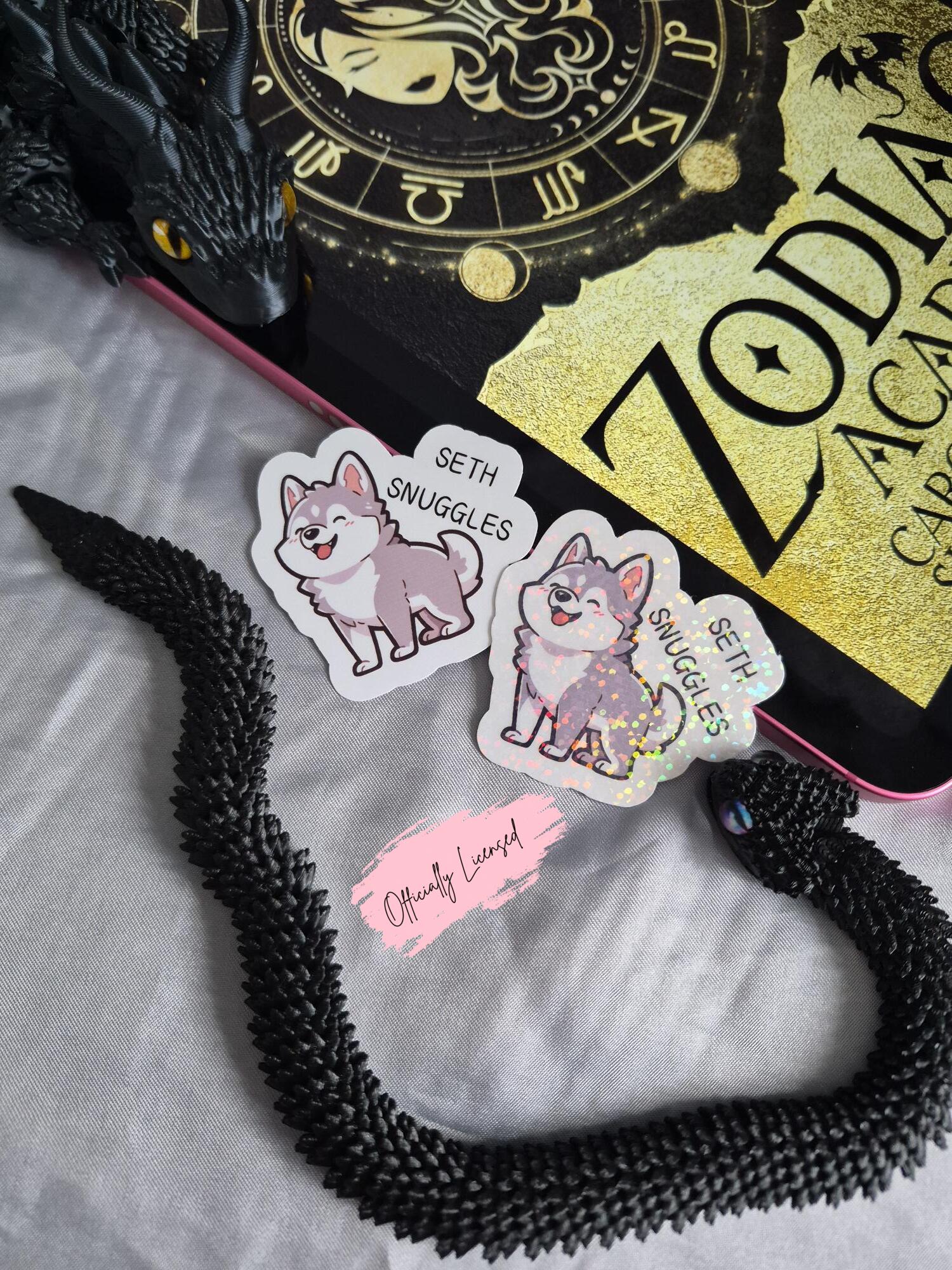 Zodiac Academy - Seth Snuggles Sticker image 0