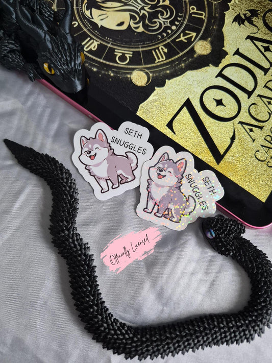Zodiac Academy - Seth Snuggles Sticker image 0