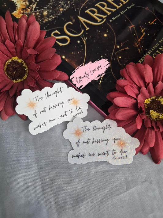 Scarred - Quote Sticker image 0