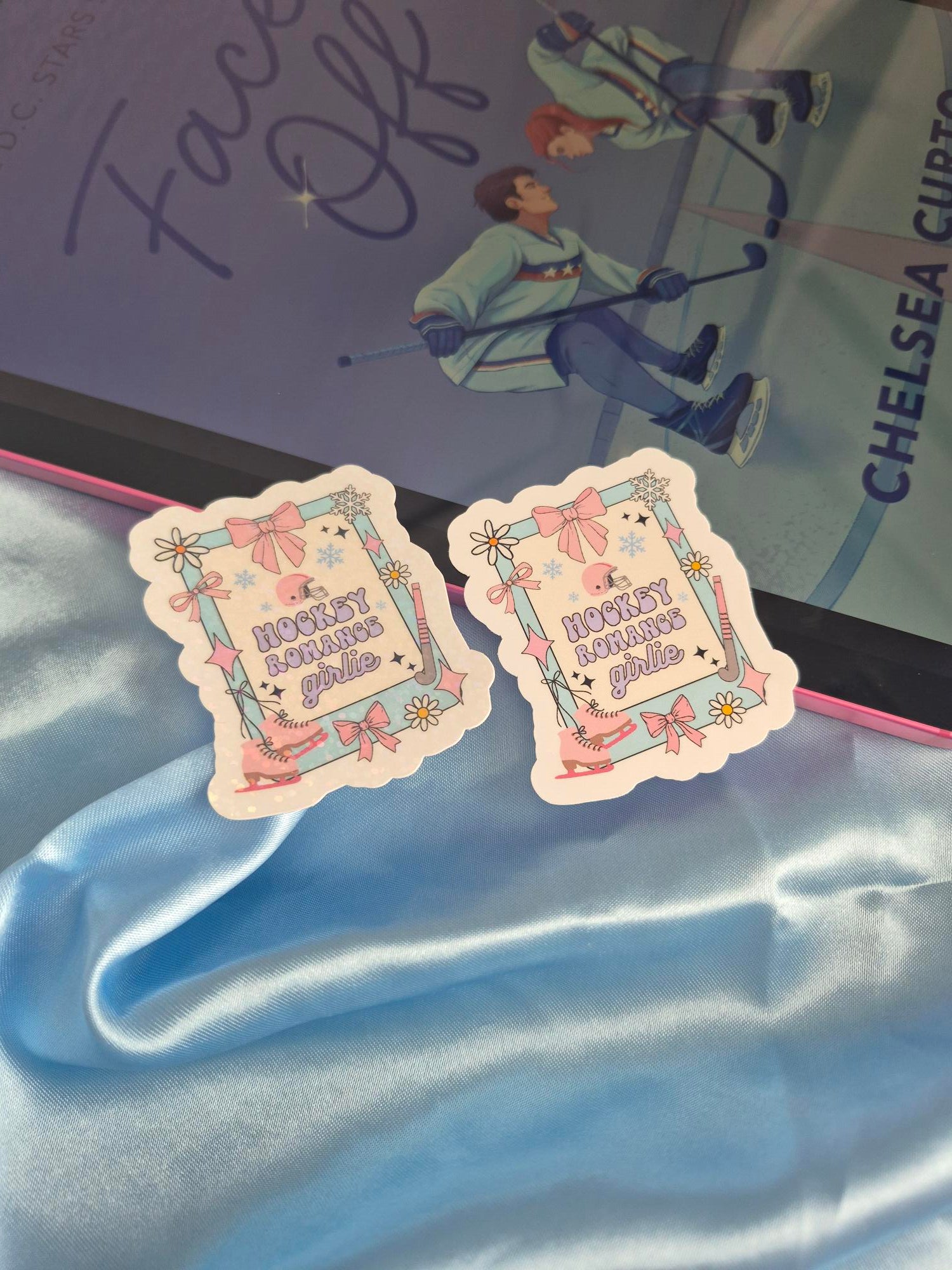 Hockey Romance Girlie Sticker image 0