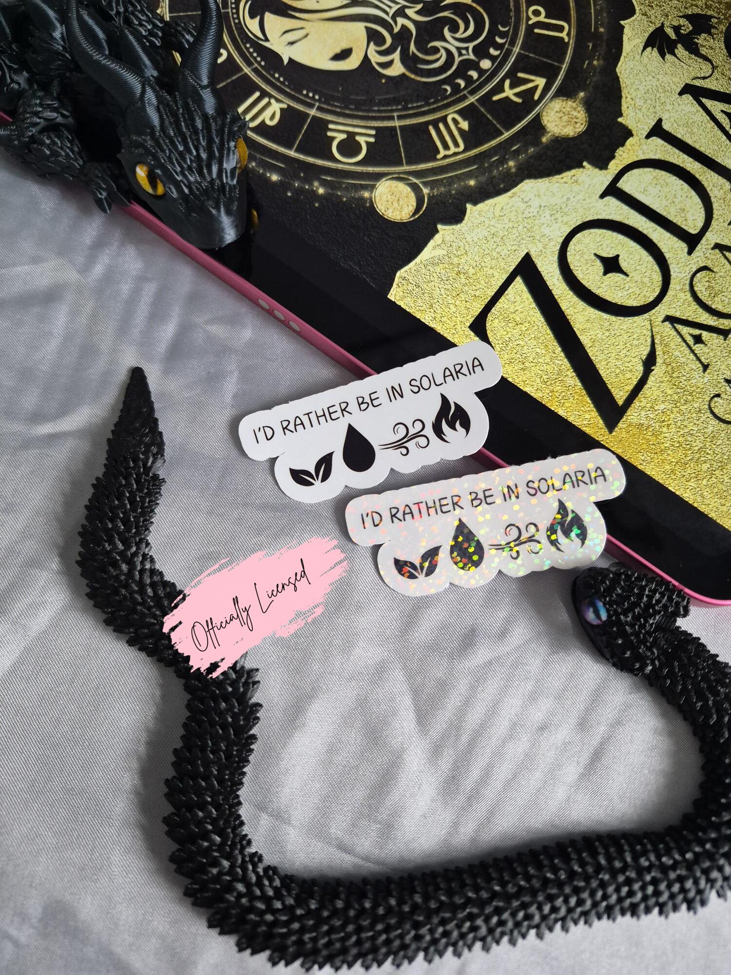 Zodiac Academy - I'd Rather Be In Solaria Sticker image 0