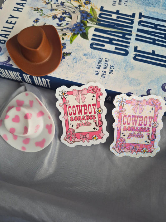 Cowboy Romance Girlie Sticker image 0