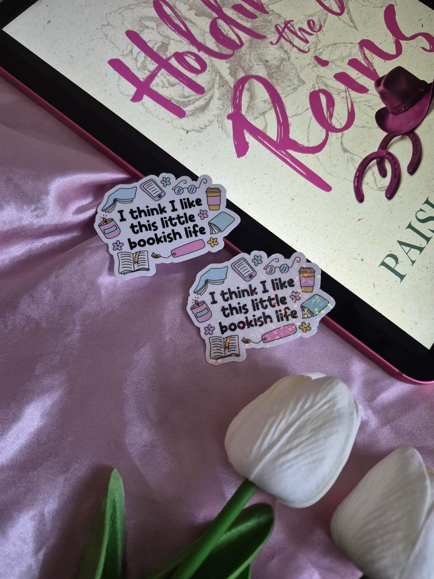 I Think I Like This Little Bookish Life Sticker image 0