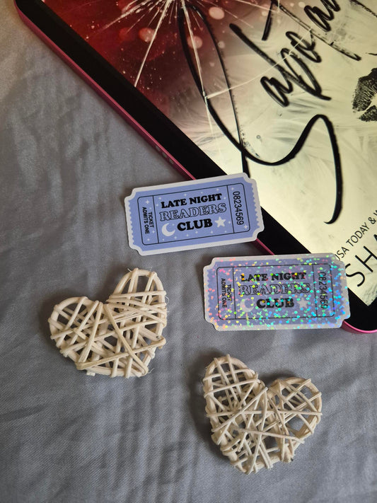 Late Night Readers Club Sticker image 0