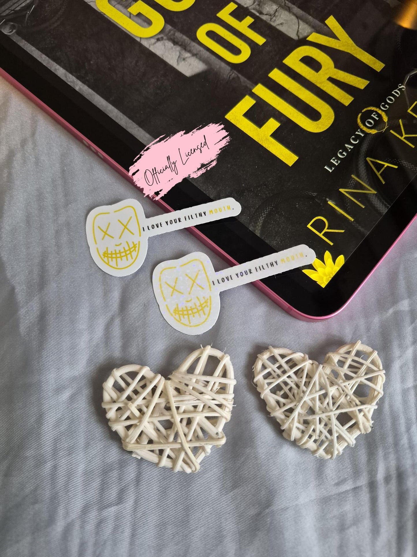 God Of Fury - I Love Your Filthy Mouth Quote Sticker image 0