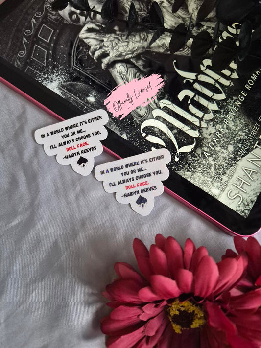 Madness - In a World Where Haidyn Quote Sticker image 0