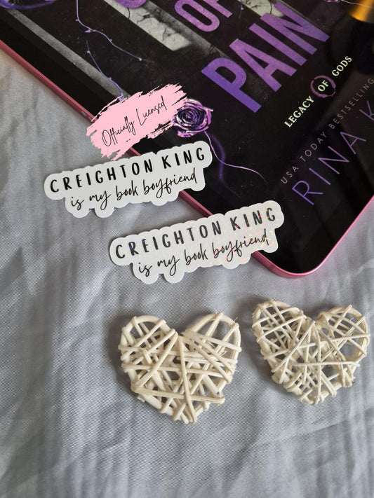 God Of Pain - Creighton King Is My Book Boyfriend Sticker image 0
