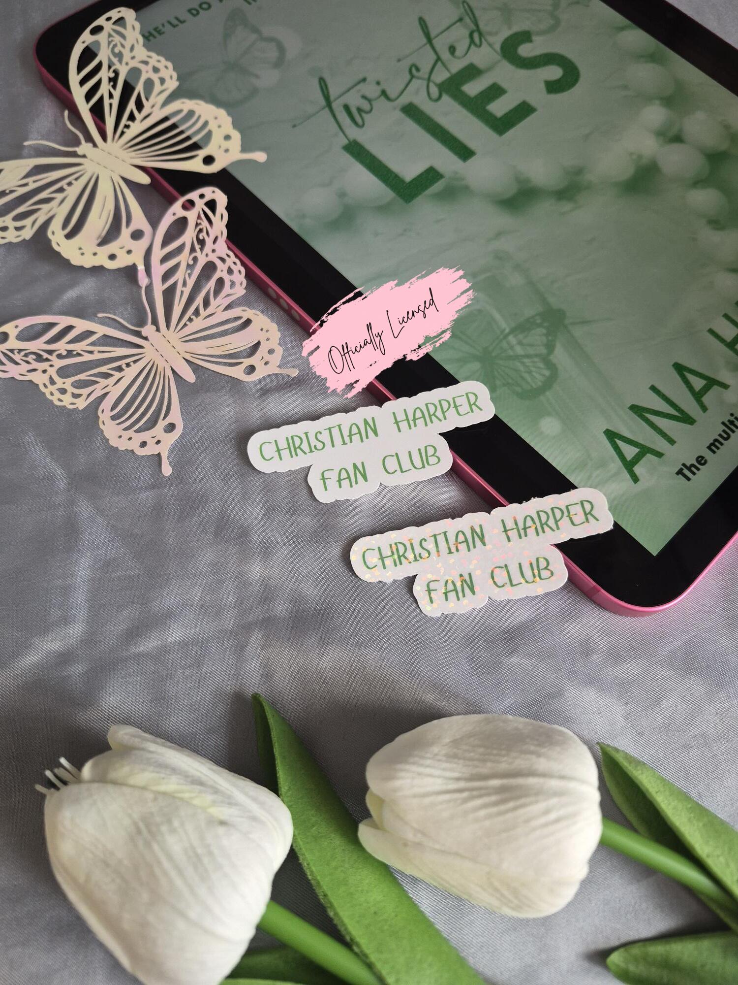 ANA HUANG™ Officially Licensed Merch - Christian Harper Fan Club Sticker image 0
