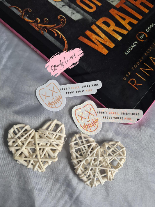 God Of Wrath Quote Sticker image 0