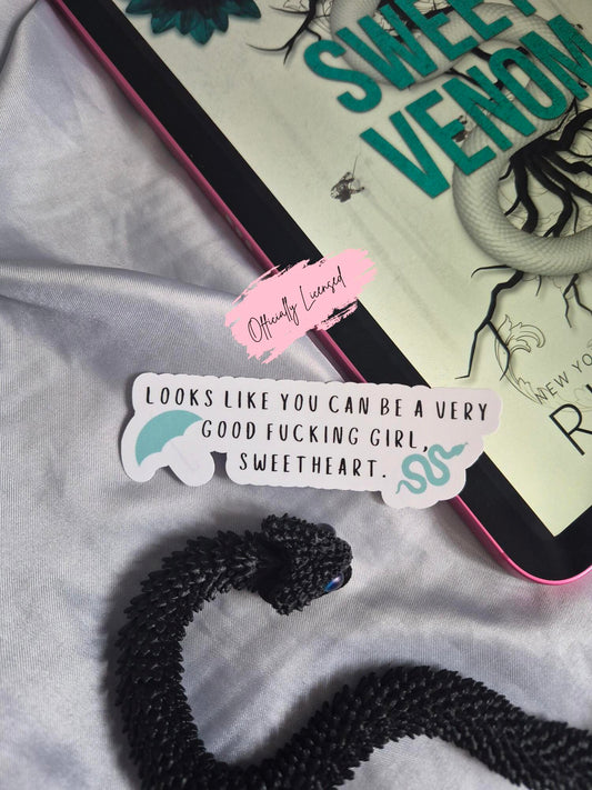 Sweet Venom Quote Sticker image 0