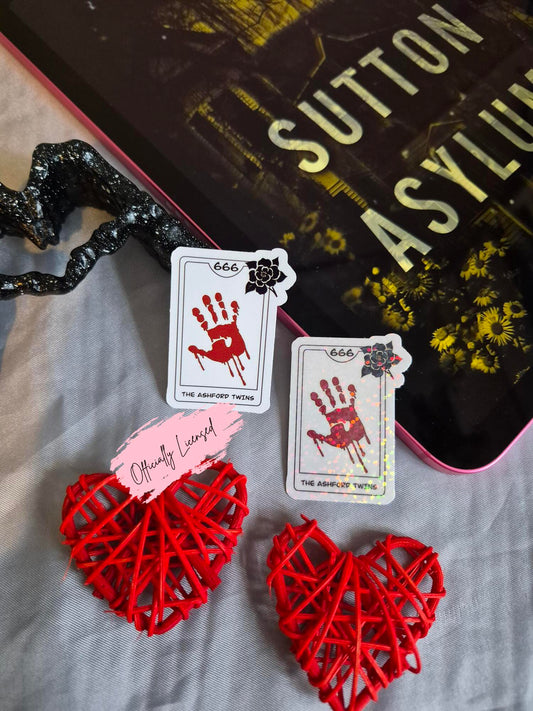 Sutton Asylum - The Ashford Twins Sticker image 0
