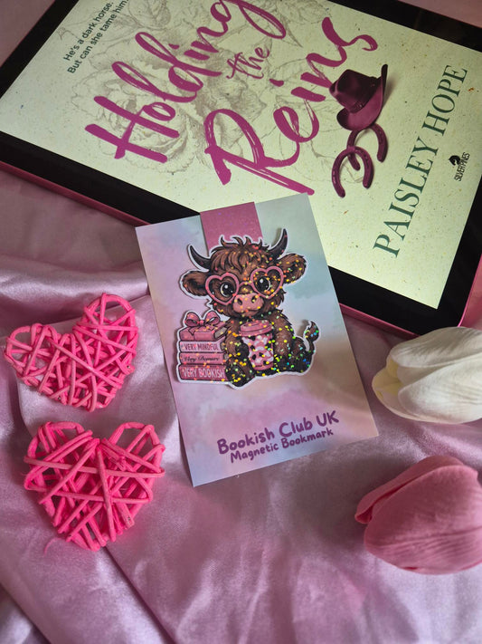 Highland Cow Very Bookish Magnetic Bookmark image 0