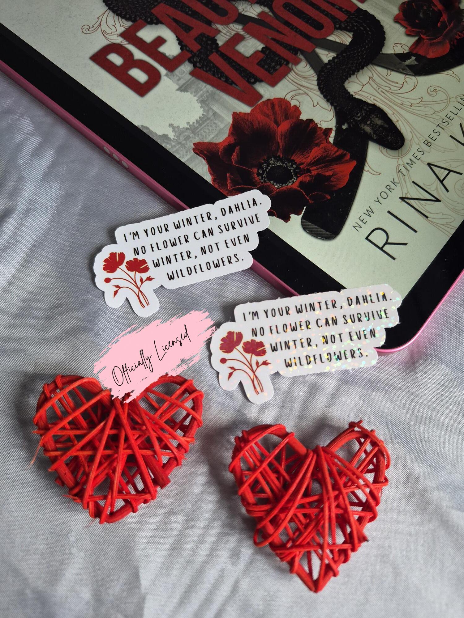 Beautiful Venom - I'm Your Winter Quote Sticker image 0