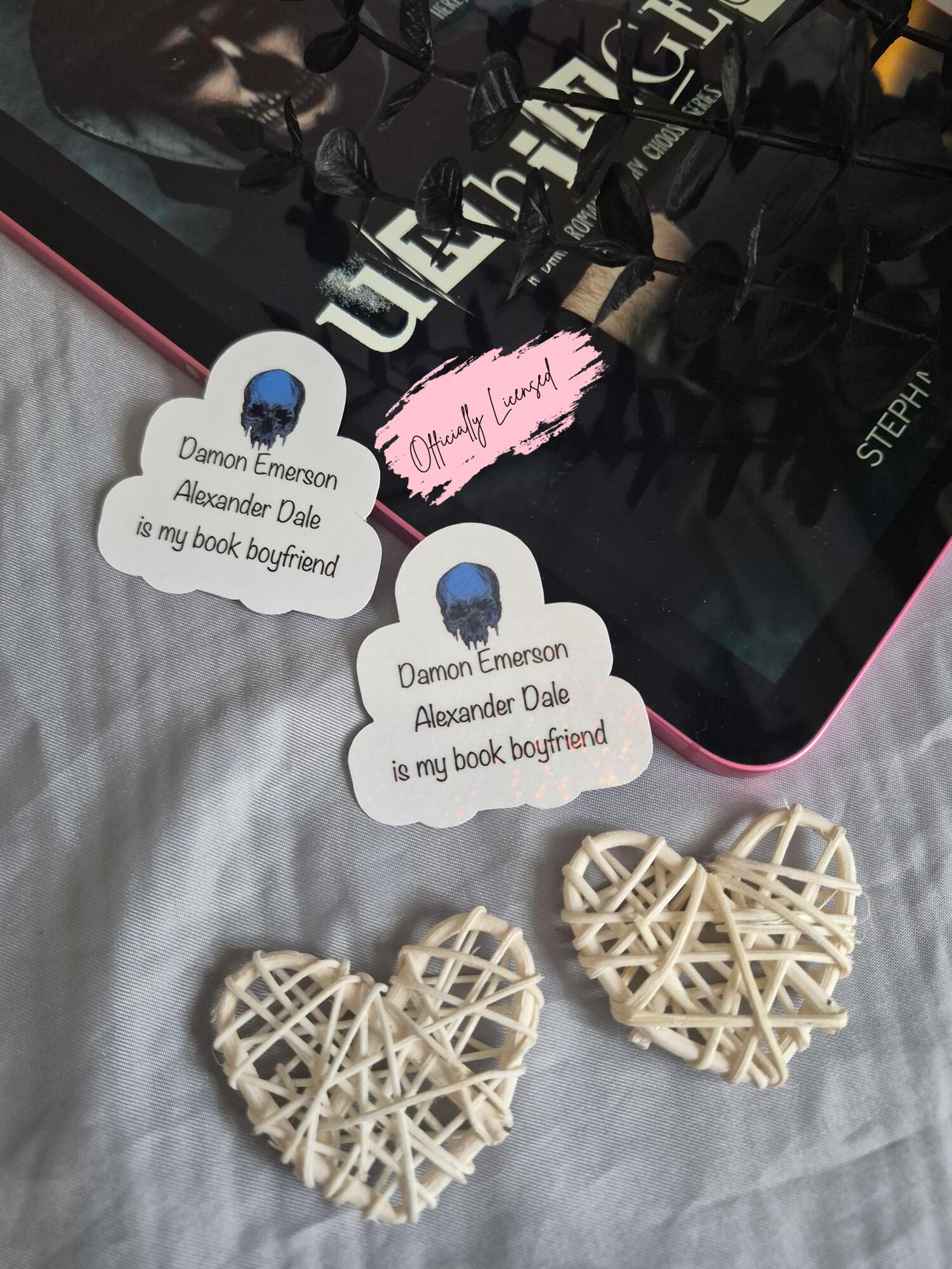 Dance With My Demons - Damon Is My Book Boyfriend Sticker image 0