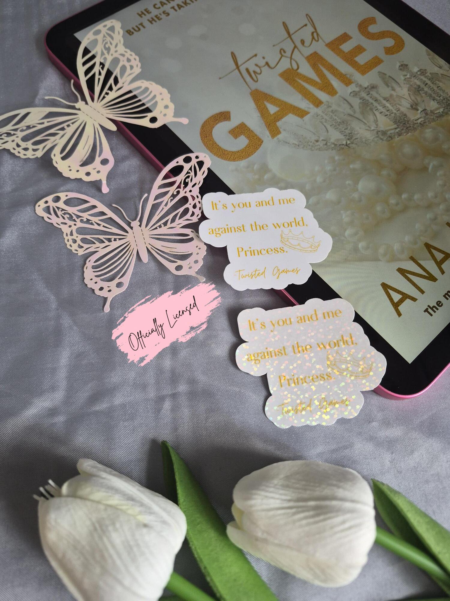 ANA HUANG™ Officially Licensed Merch - Twisted Games Quote Sticker image 0
