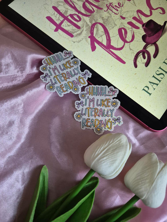 Shhh I'm Reading Sticker image 0