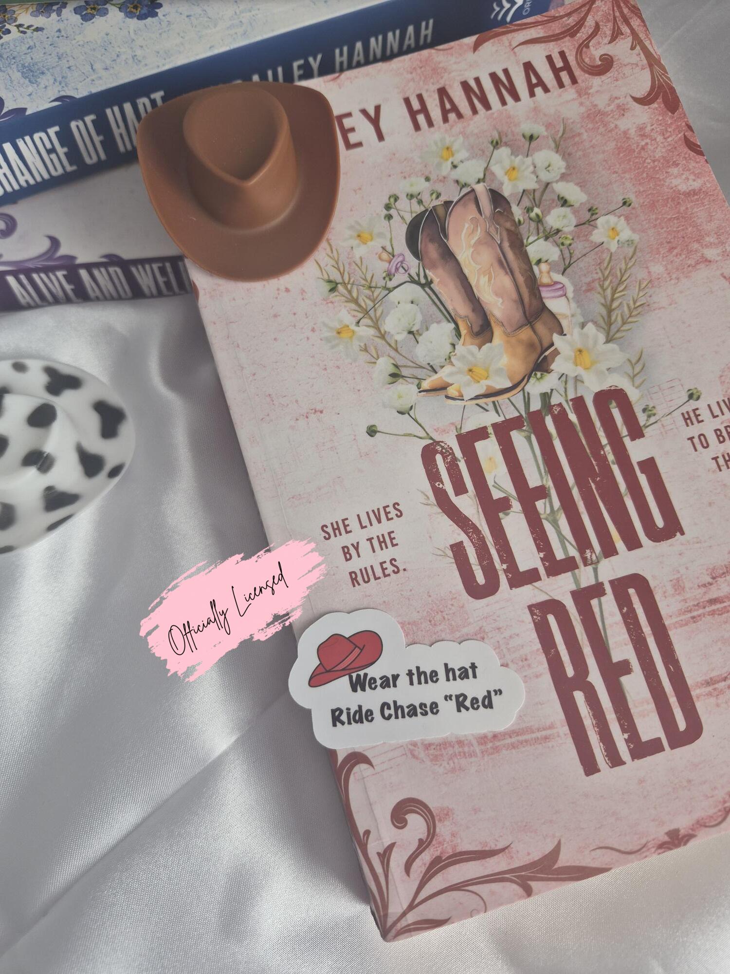 Seeing Red - Wear The Hat Ride Chase RED Sticker image 0